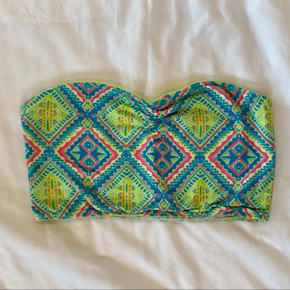 Nollie patterned bandeau bralettes - size M